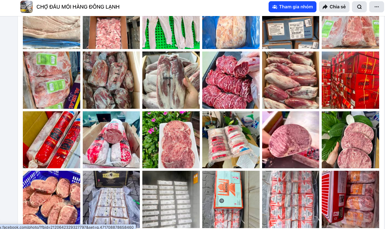 北部地区部分进口肉供应商的参考报价