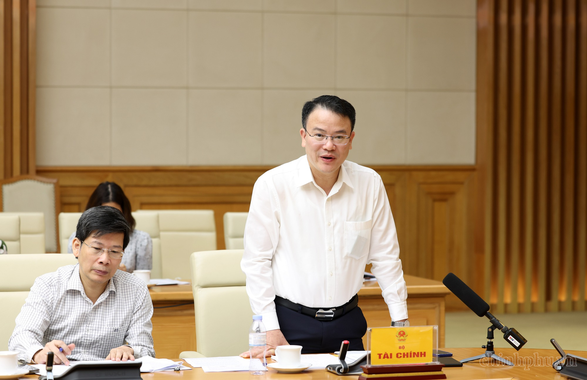 越南財政部副部長陳國方在會上發言