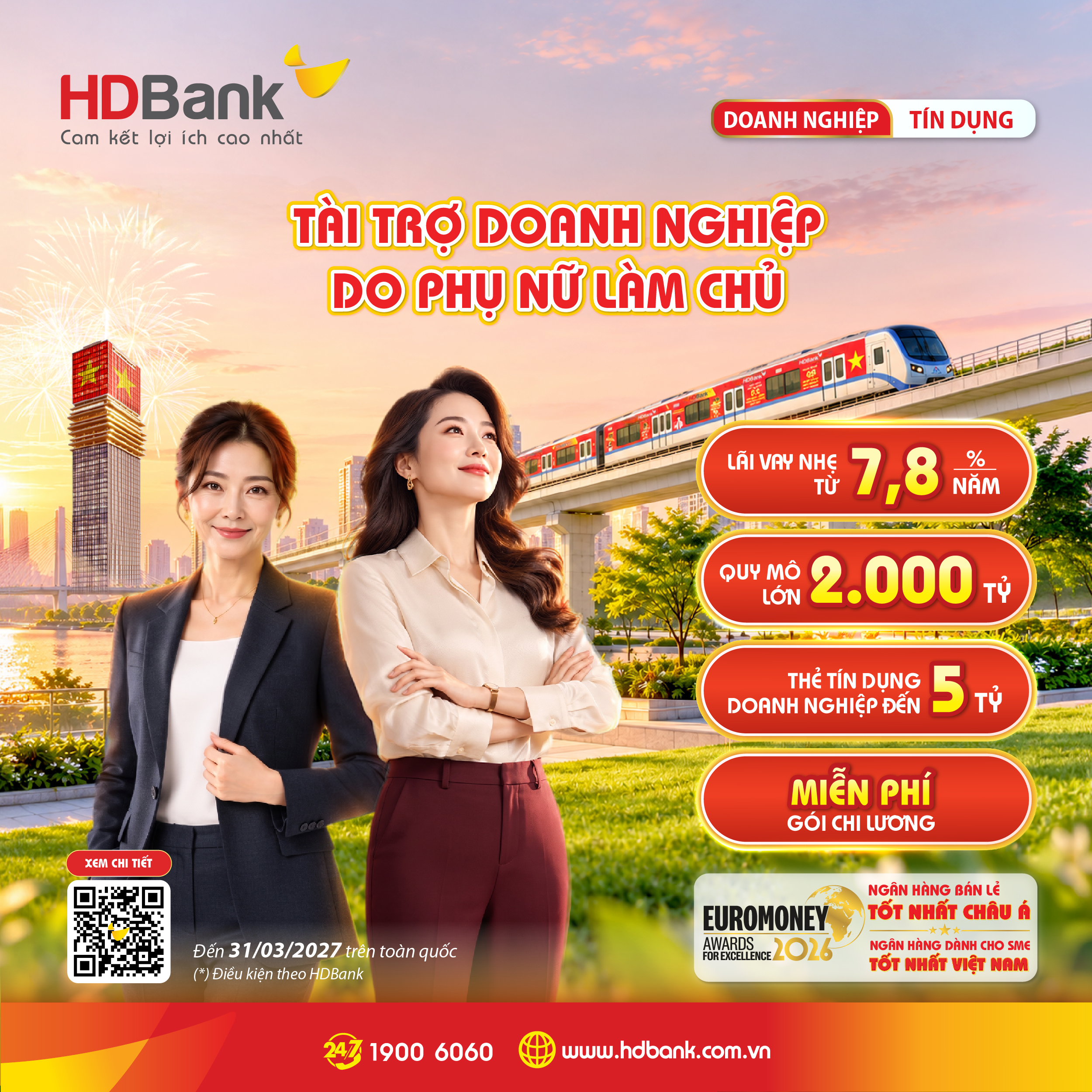 HDBank推出2000億越南盾女性控股企業貸款計劃